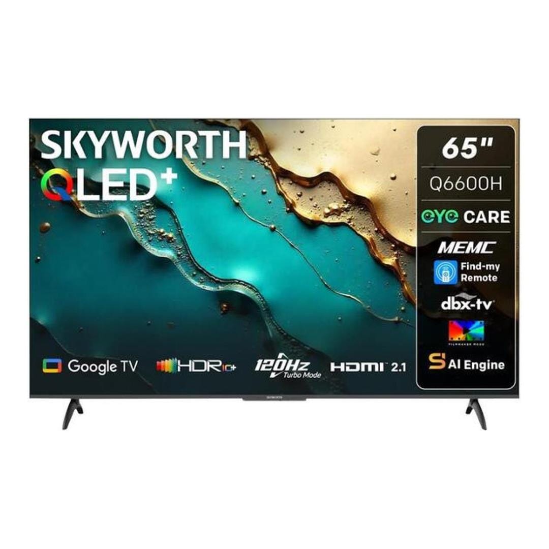 Skyworth Q6600H 65-inch 4K UHD QLED Google Smart TV 65Q6600H