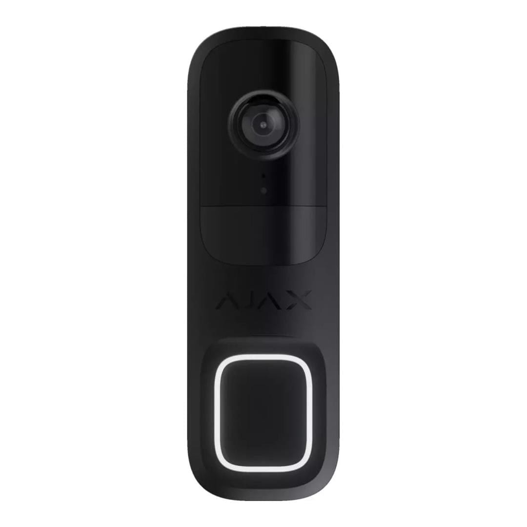 Ajax Security Outdoor Black 4MP Wi-Fi Video Doorbell with PIR and AI 66391.125.BL1