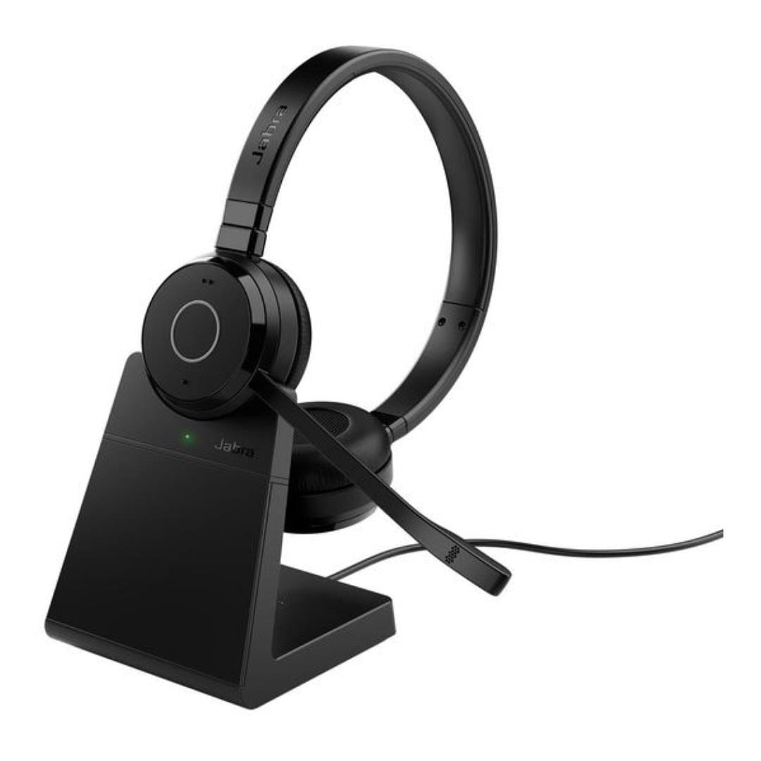 Jabra Evolve 65 TE MS Stereo Wireless Headset with Stand 6699-833-399