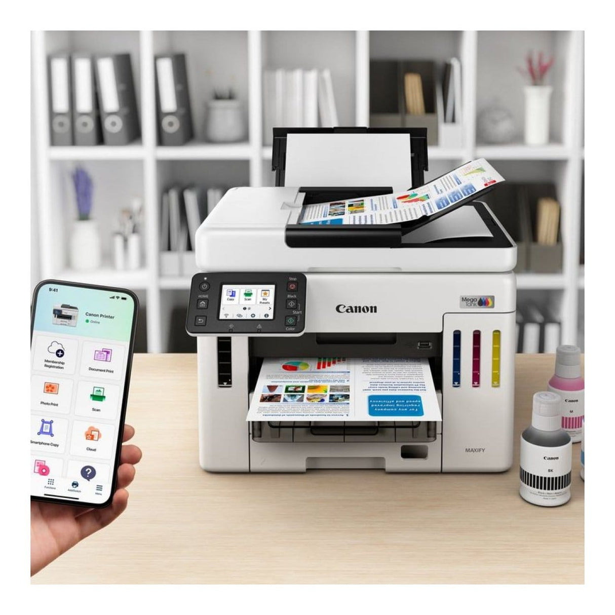 Canon MAXIFY GX7140 A4 Multifunction Megatank Inkjet Printer 6880C009