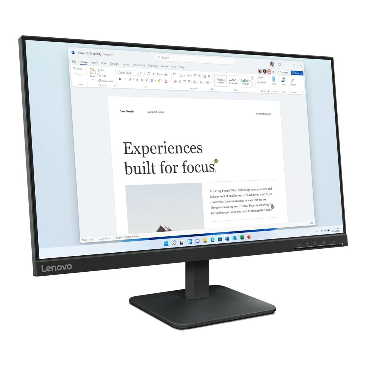 Lenovo L24-4e 23.8-inch 1920 x 1080p FHD 16:9 100Hz 4ms LED IPS Monitor 68C2KAC1SA