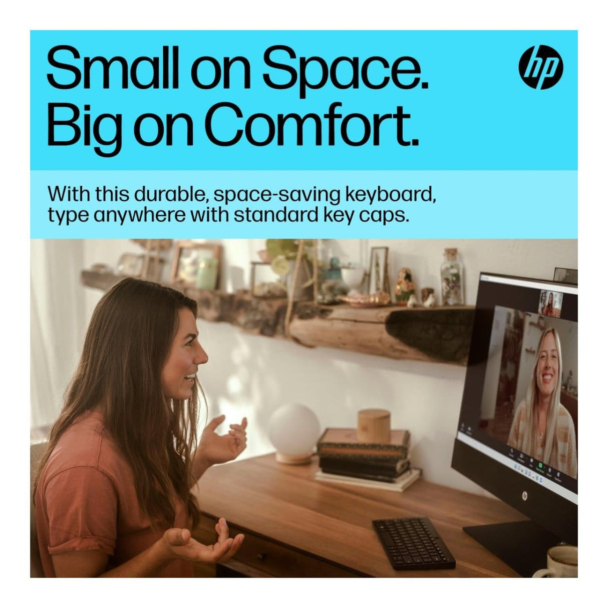 HP 350 Compact Multi-Device Wireless Keyboard 692S8AA