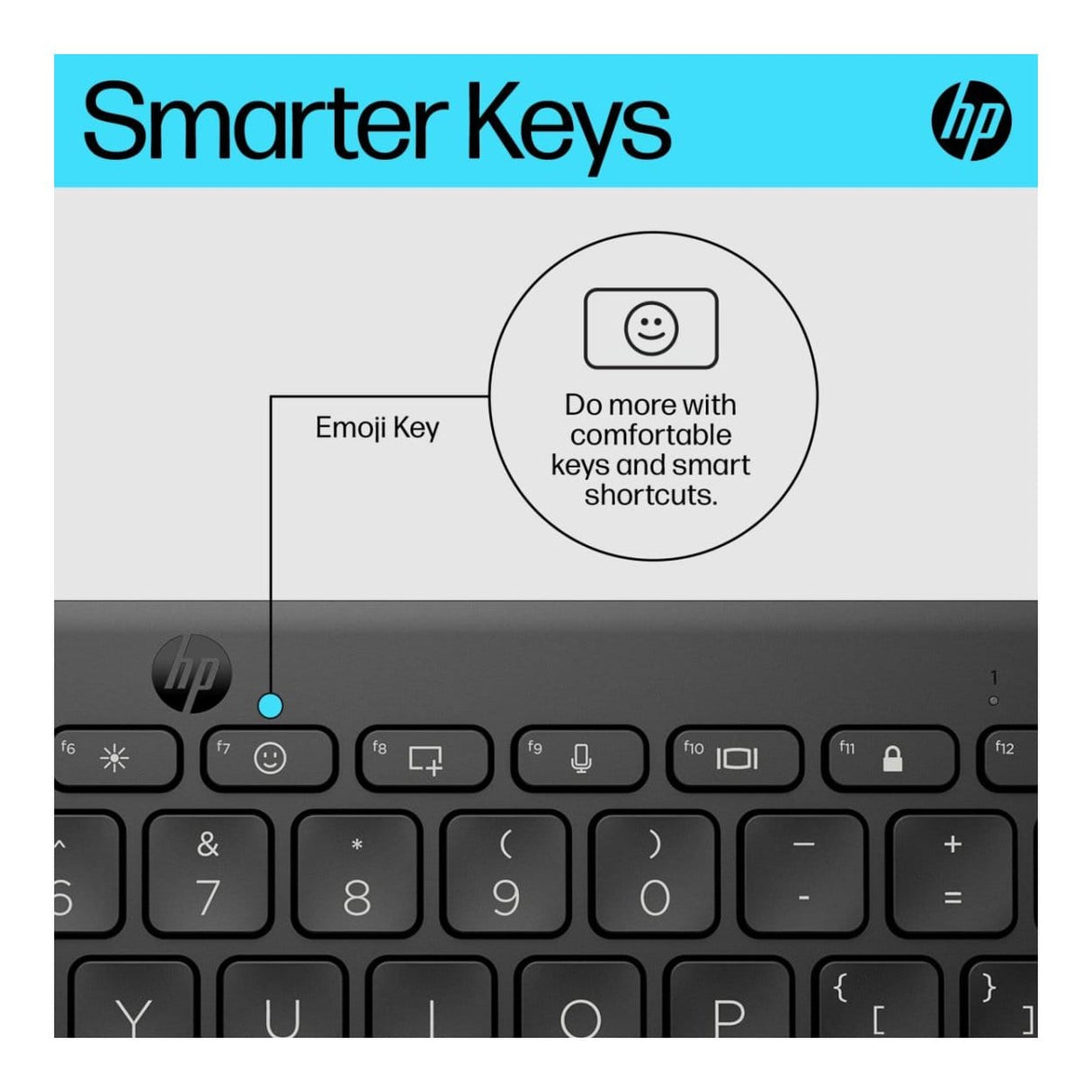 HP 350 Compact Multi-Device Wireless Keyboard 692S8AA