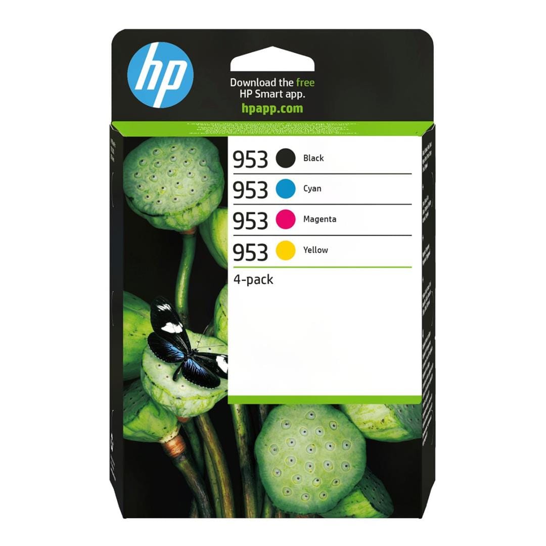 HP 953 Black Cyan Magenta Yellow Printer Ink Cartridges Original 6ZC69AE Multi-pack