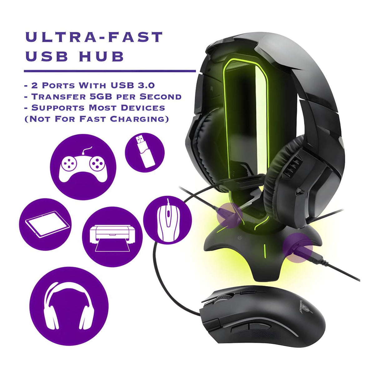Tilted Nation Gaming Headset Stand 701107498843