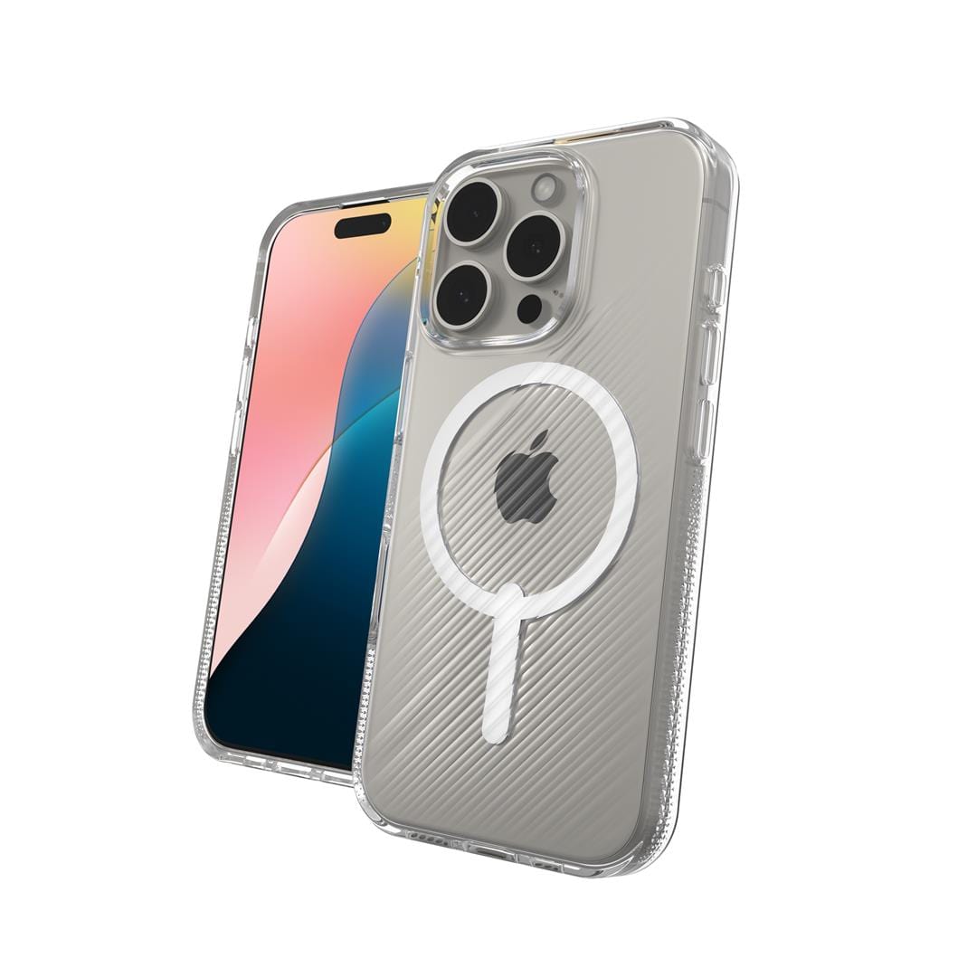 ZAGG Luxe Snap MagSafe Phone Case for iPhone 16 Pro Clear 702315012