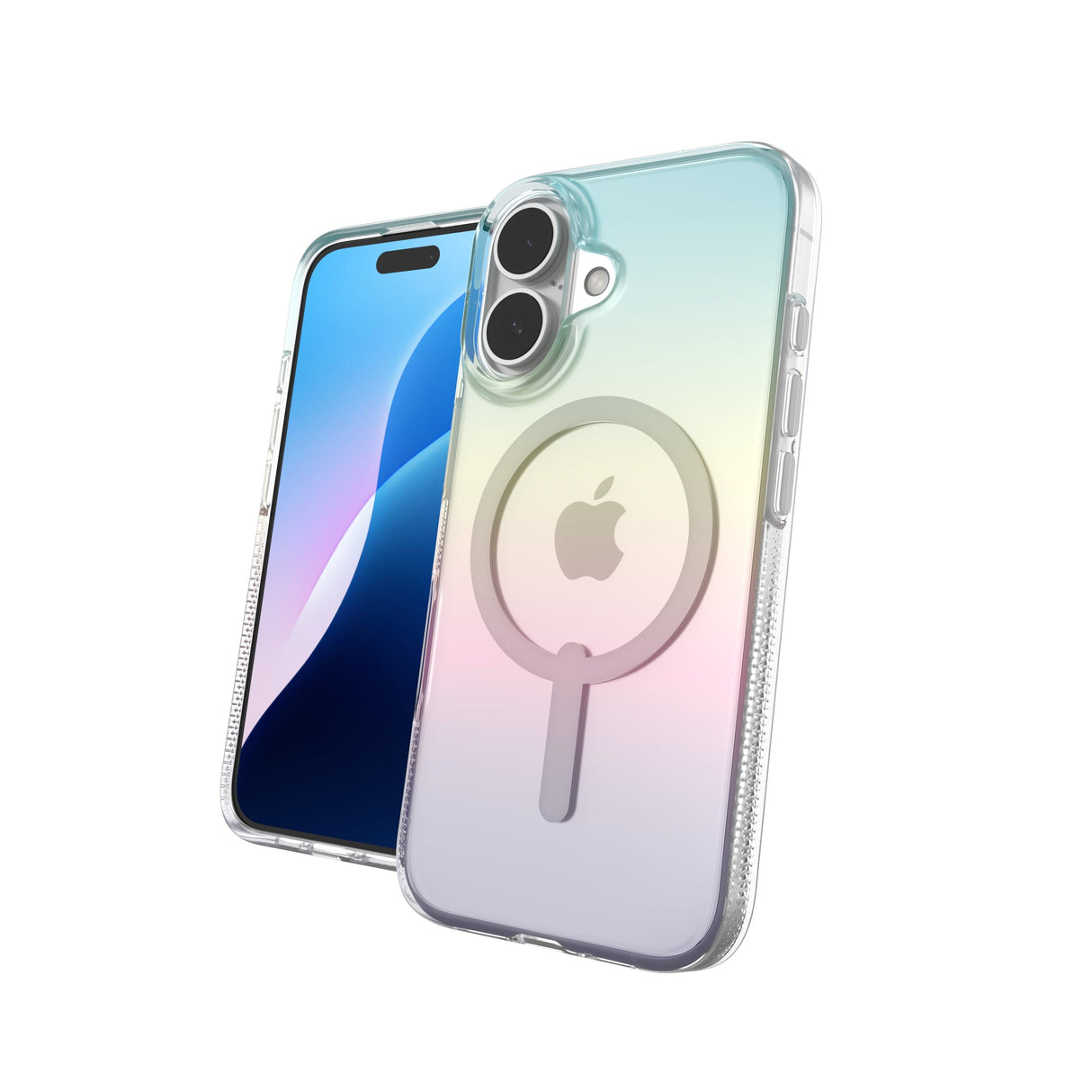 ZAGG Milan Snap MagSafe Wireless Charging Compatible Case for iPhone 16 Raven Feather 702315114