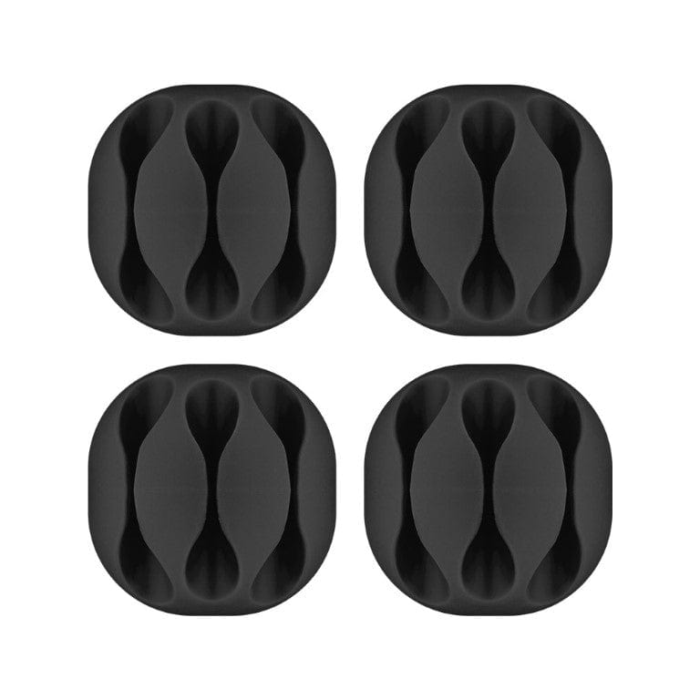 Goobay Cable Management 3-slots 4-piece Set Black 70398