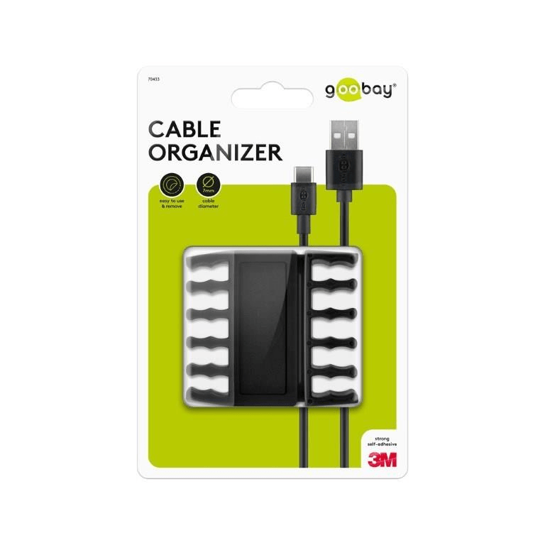 Goobay Cable Management 5-slots Black 70433