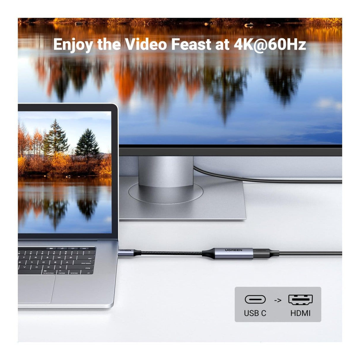 Ugreen 70444 4K USB-C to HDMI Video Adapter Black