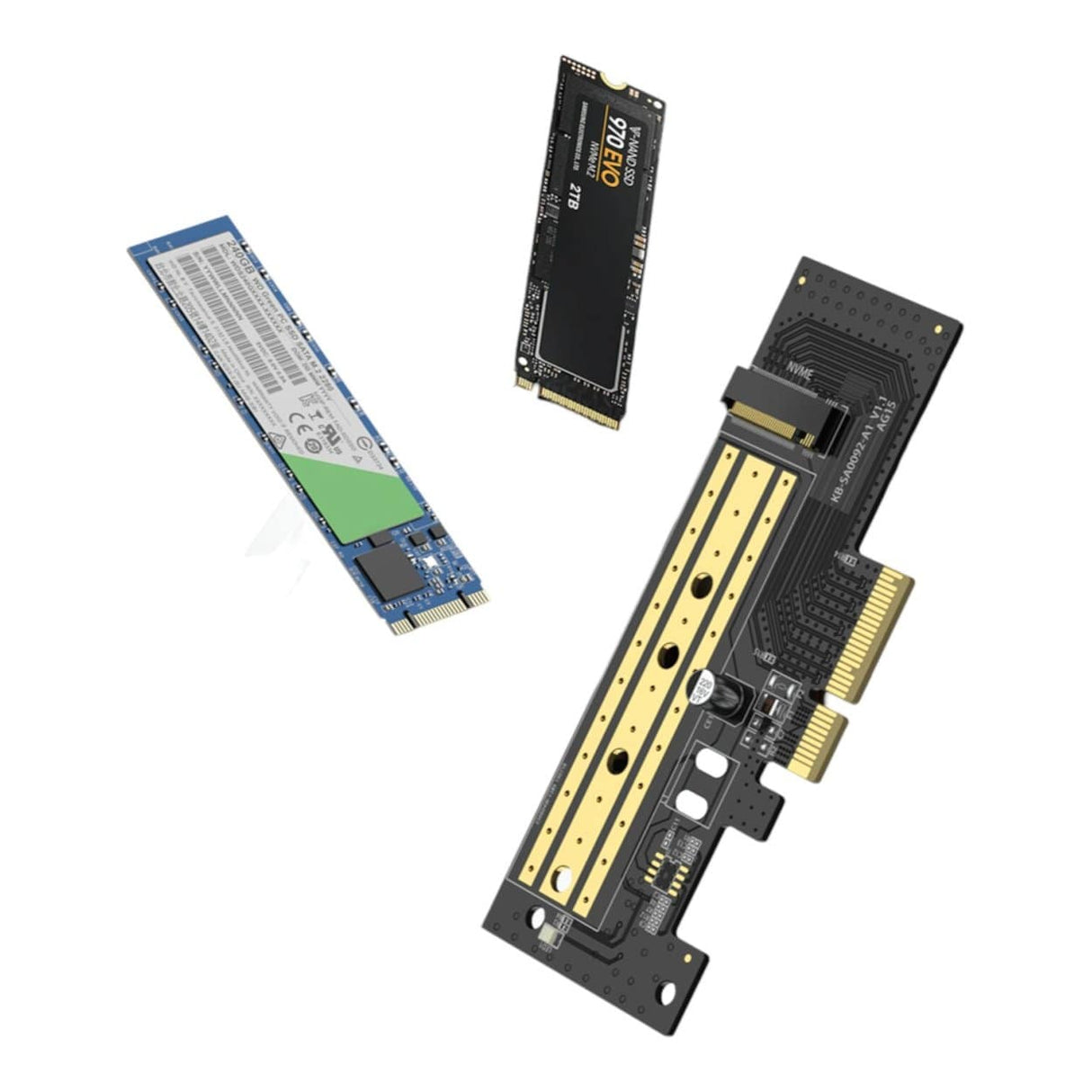 UGreen CM302 M.2 M/B-Key to PCI-E 3.0 Expansion Card 70504