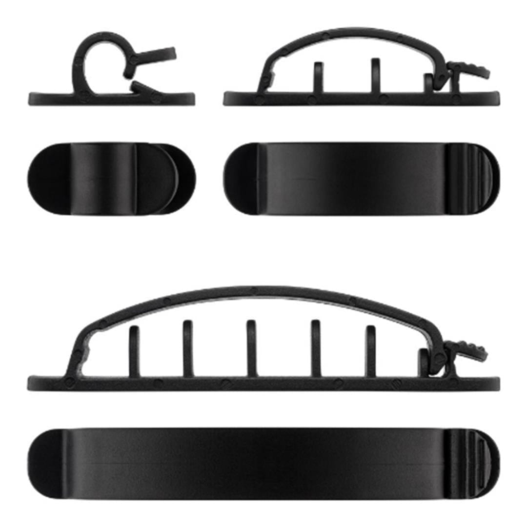 Goobay 70684 Cable Management Clip Set Black 6-pack