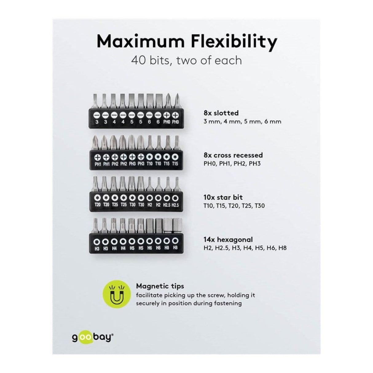 Goobay 58-Piece Precision Screwdriver Case 74005