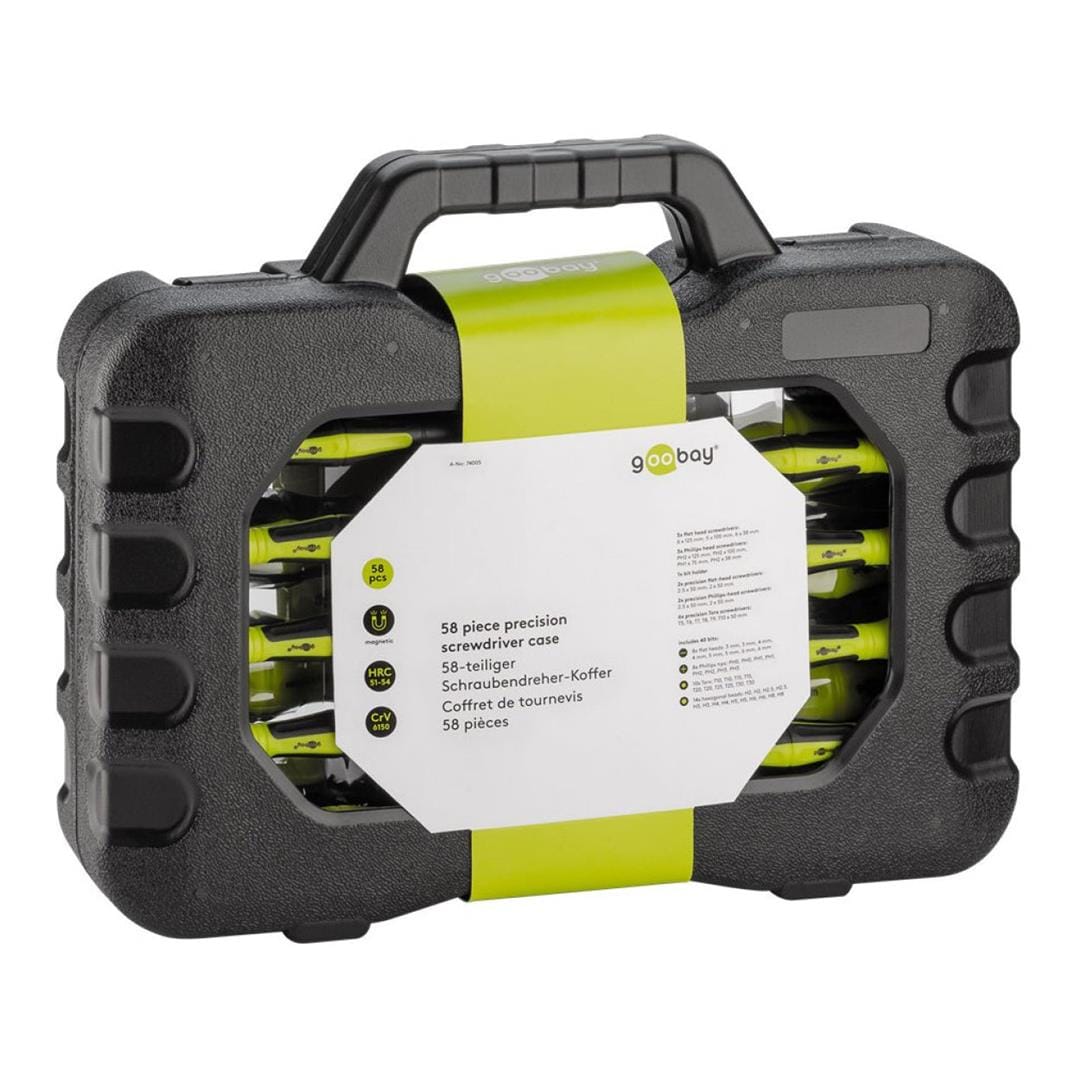 Goobay 58-Piece Precision Screwdriver Case 74005