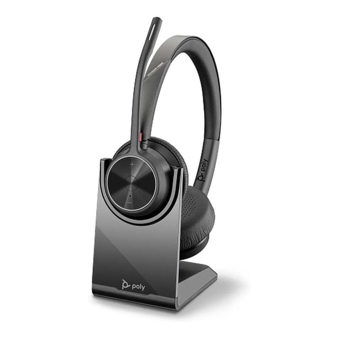 Poly Voyager 4320 Wireless Headset with BT700 Dongle and Charging Stand 77Z31AA