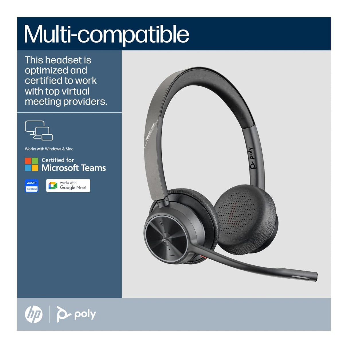 Poly Voyager 4320-M MS Teams Wireless Headset 77Z32AA