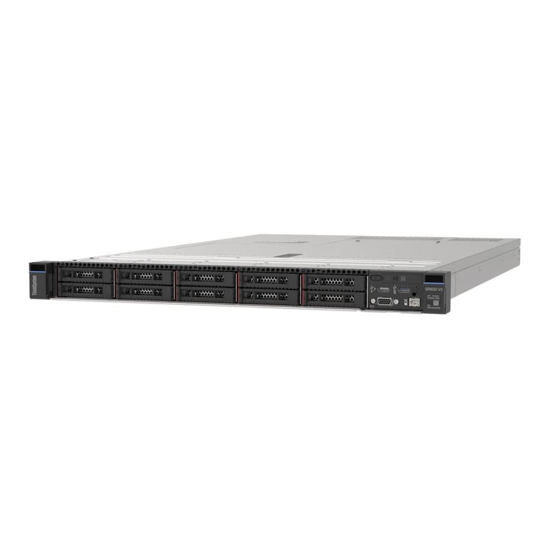Lenovo ThinkSystem SR630 V3 1U Rack Server - Intel Xeon Silver 4510 32GB RAM 1100W