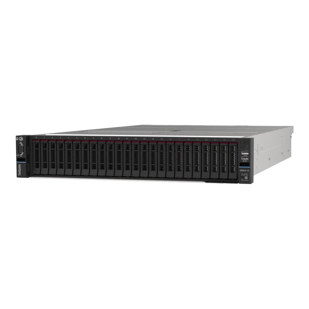 Lenovo ThinkSystem SR650 V3 2U Server Rack - Intel Xeon Silver 4509Y 32GB RAM 1100W 7D76A05VEA