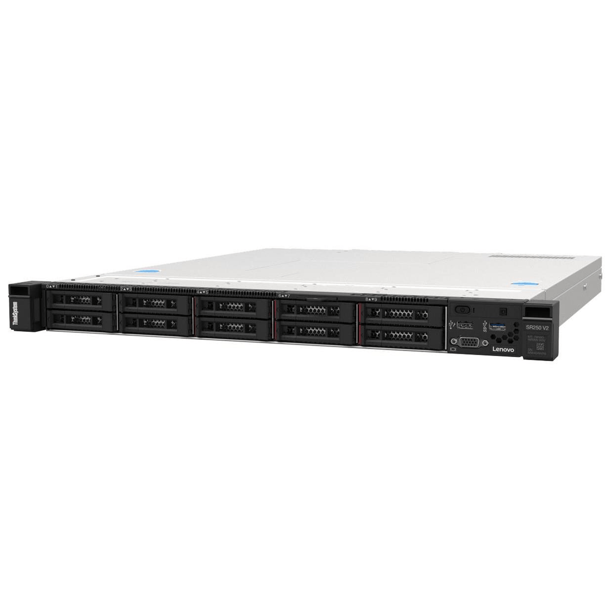 Lenovo ThinkSys SR250 V2 Server Rack - Intel Xeon E-2334 16GB RAM no HDD 8-bay SFF 1U 480W 7D7QA02NEA