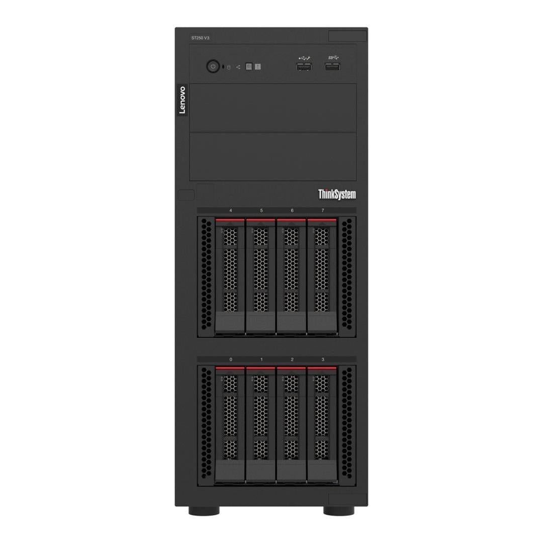 Lenovo ThinkSystem ST250 V3 Tower Server - Intel Xeon E-2468 32GB RAM 800W