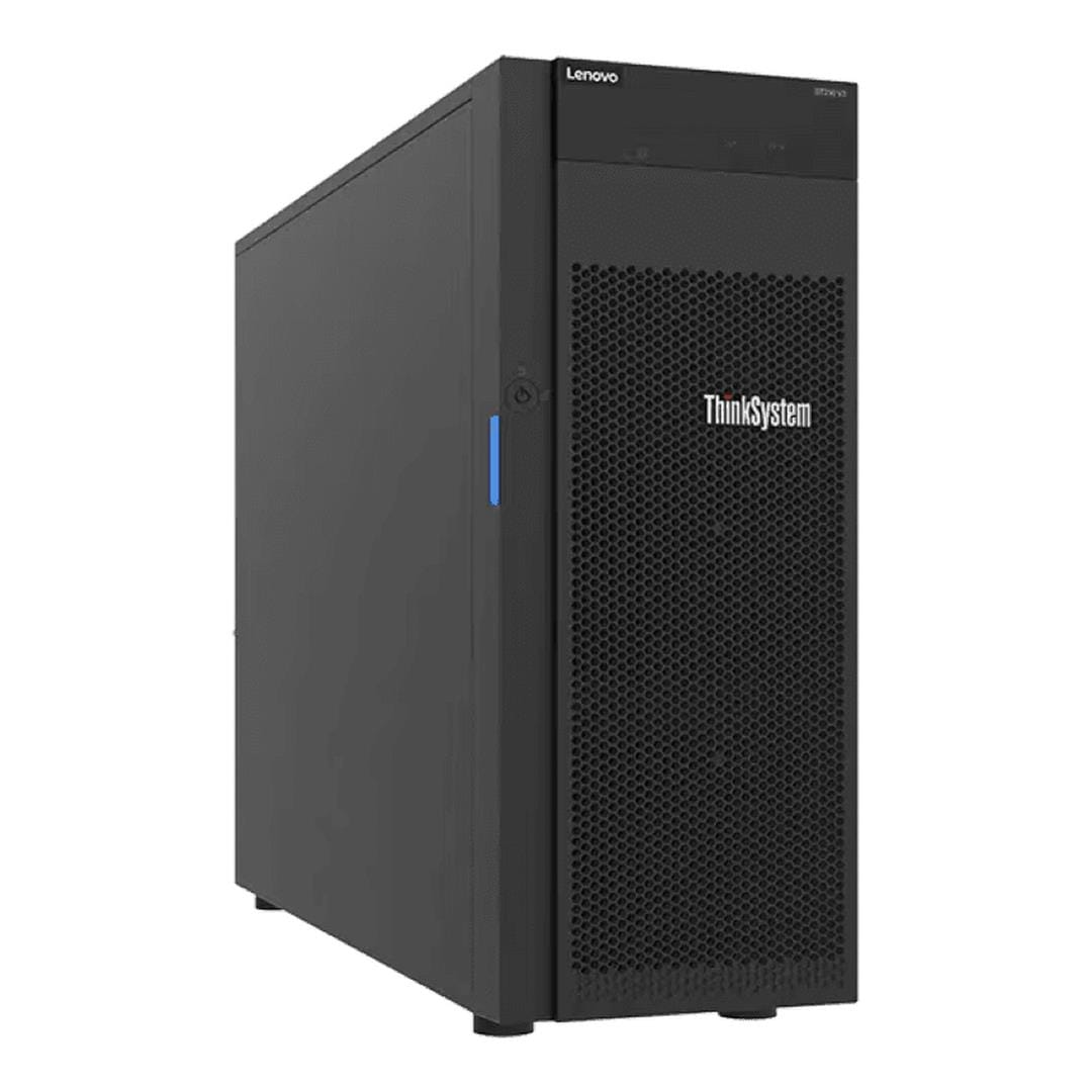 Lenovo ThinkSystem ST250 V3 Tower Server - Intel Xeon E-2434 480GB SSD 4TB HDD 16GB RAM 800W