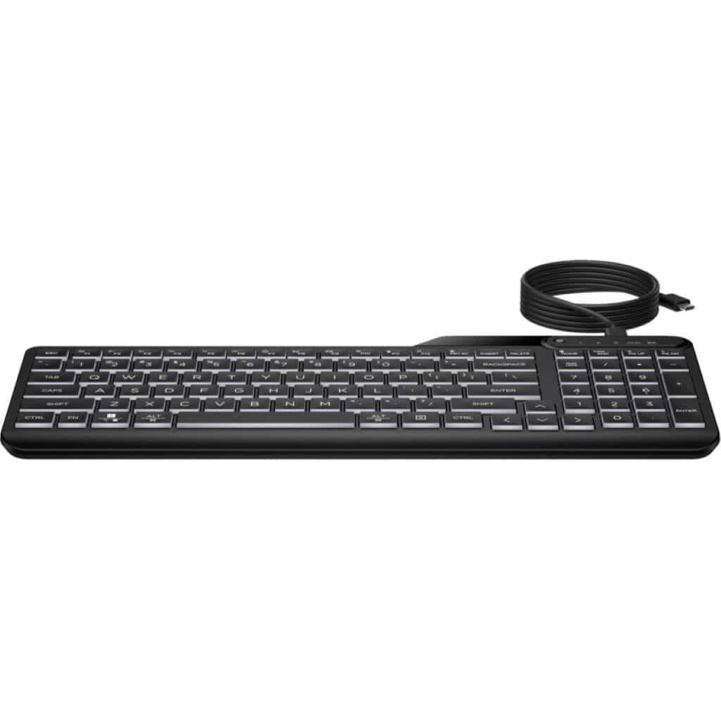 HP 405 Multi-Device Backlit Wired Keyboard 7N7C1AA