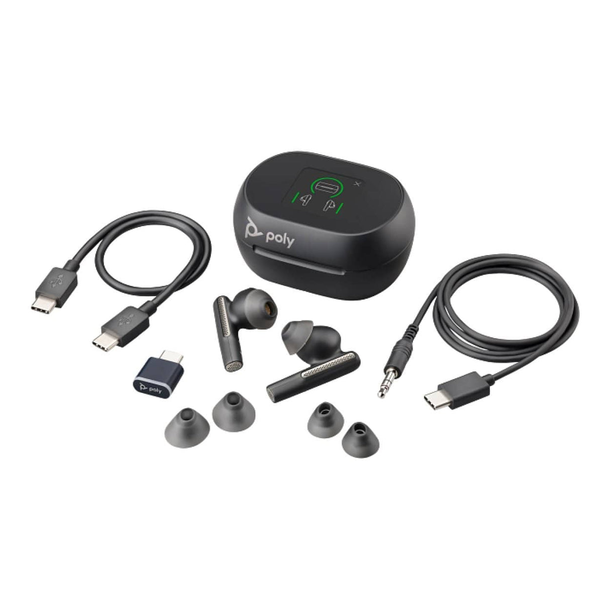 Poly Voyager Free 60+ UC Wireless Earbuds with Touchscreen Charge Case 7Y8G4AA