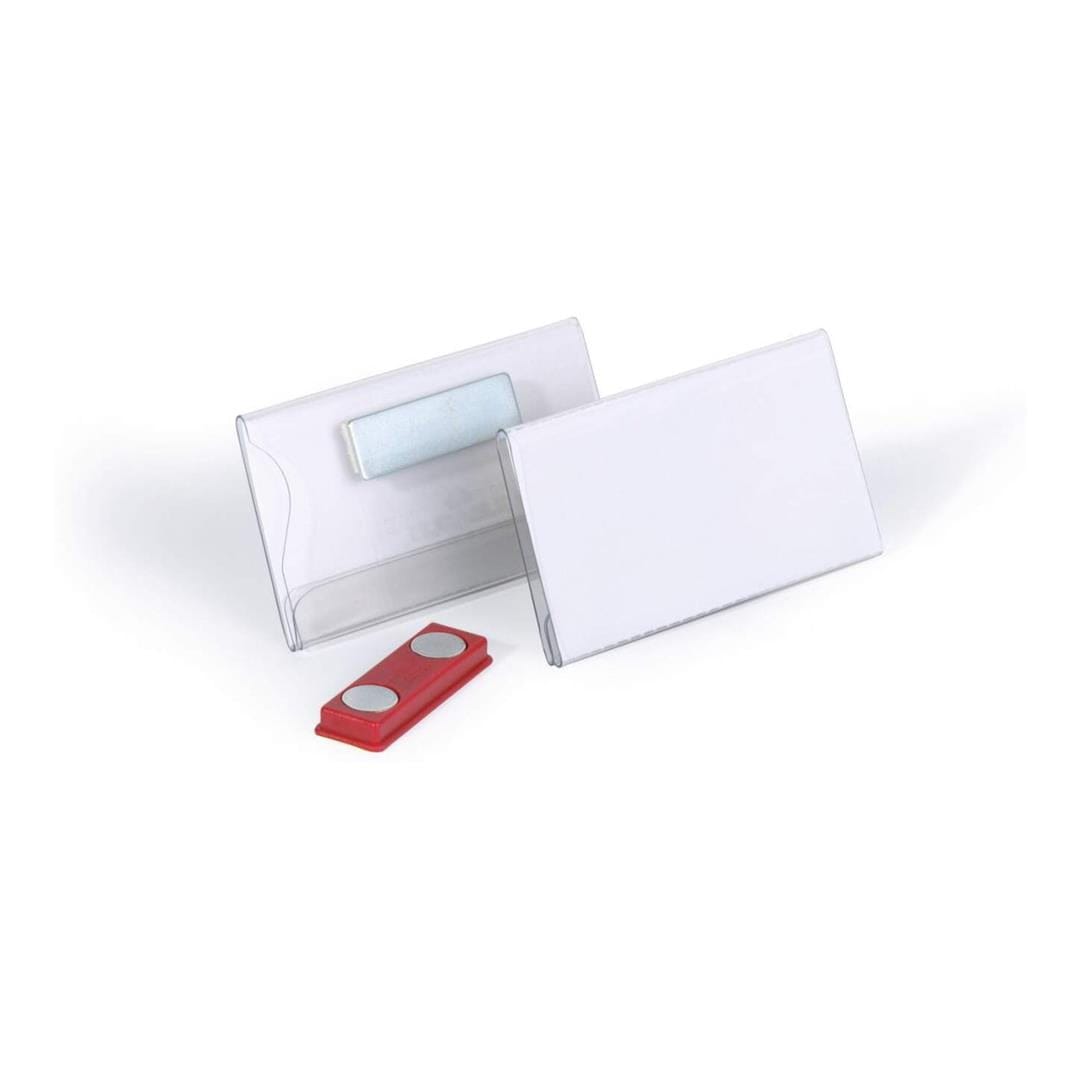 Durable Name Badge with Magnet 25-pack 811619