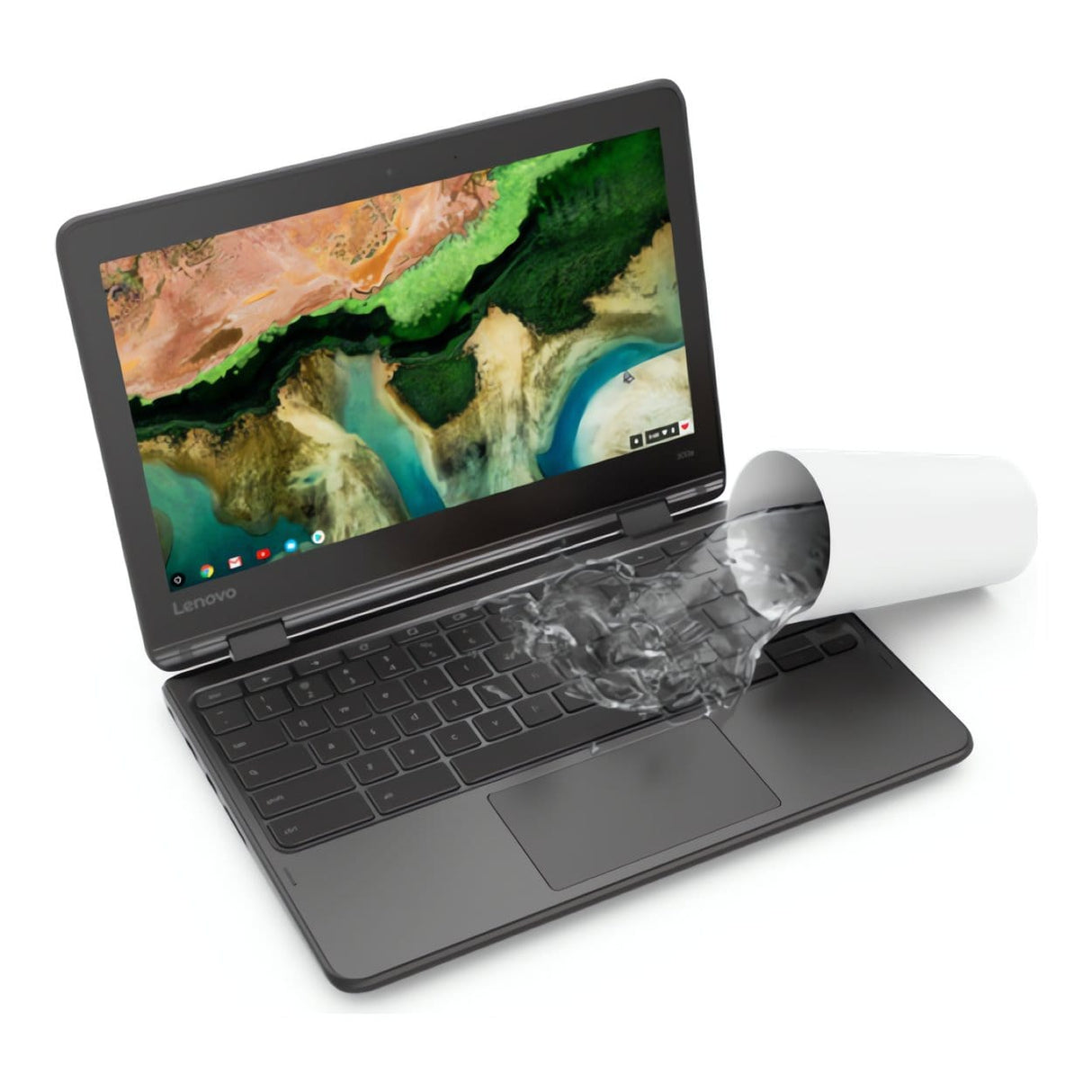 Lenovo 300e Chromebook G2 11.6-inch HD 2-in-1 Laptop - Intel Celeron N4120 64GB eMMC 8GB RAM Chrome OS 81MB0069SN