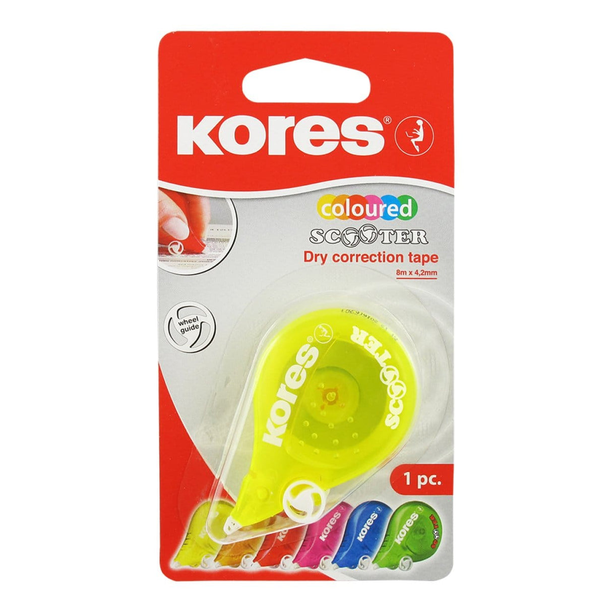 Kores 4.2mm x 8m Scooter Correction Tape 10-pack 84874