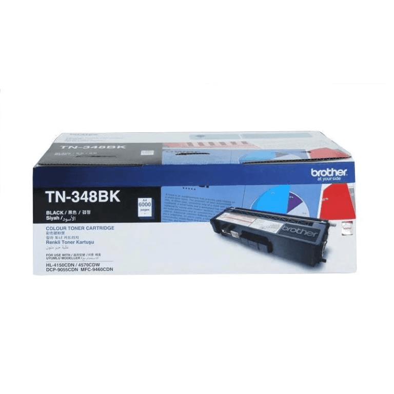Brother TN-348BK Black Toner Cartridge 6000 Pages Original 84GT330K106 Single-pack