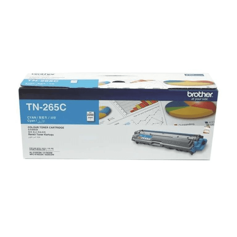 Brother TN-265C Cyan Toner Cartridge 2,200 Pages Original 84GT420C140 Single-pack