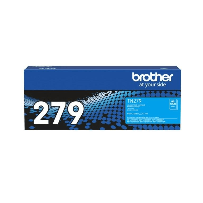 Brother TN-279C Cyan Toner Cartridge 1000 Pages Original 84GT910C141 Single-pack
