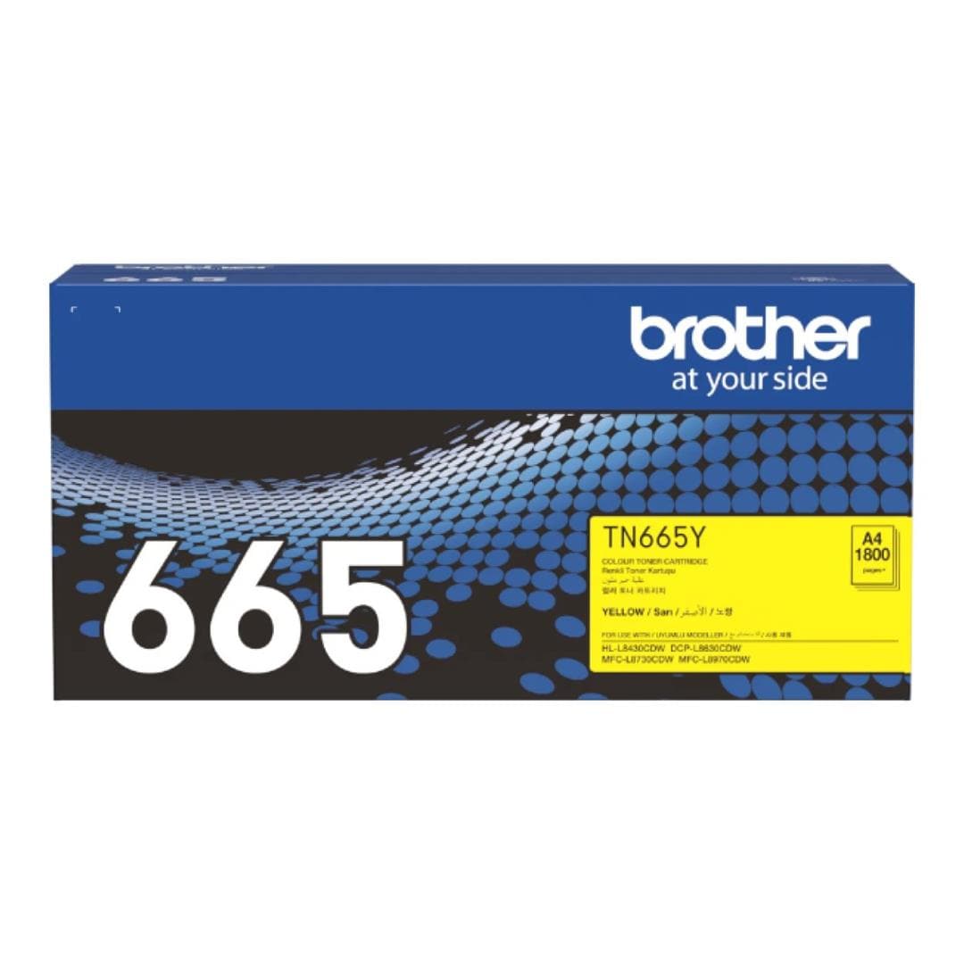 Brother TN-665 Yellow Toner Cartridge 1800 pages Original 84GTA10Y141 Single-pack