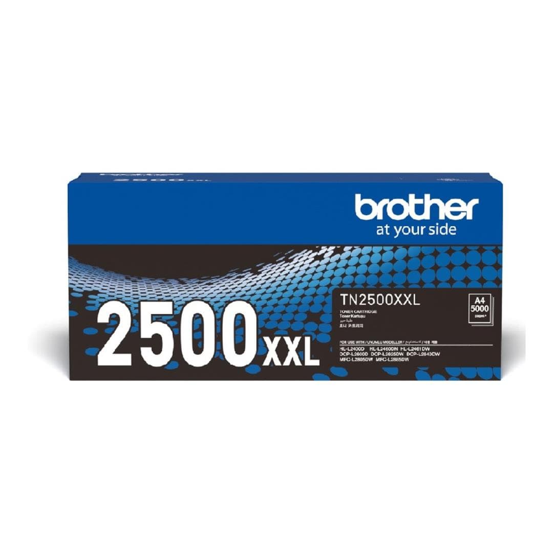 Brother TN-2500XL Black Toner Cartridge 3,000 Pages Original 84XXM200141 Single-pack
