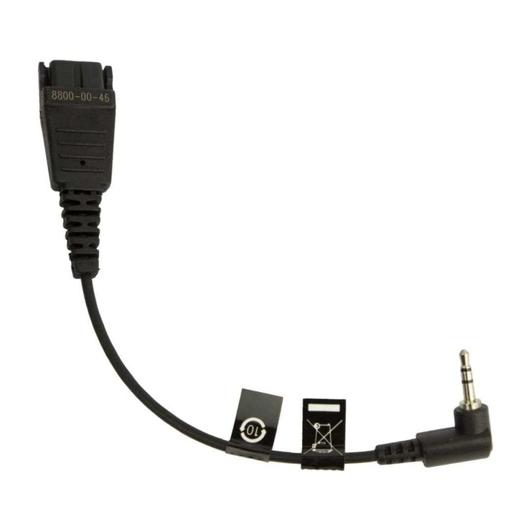 Jabra Quick Disconnect to 2.5mm Jack Cable 8800-00-46