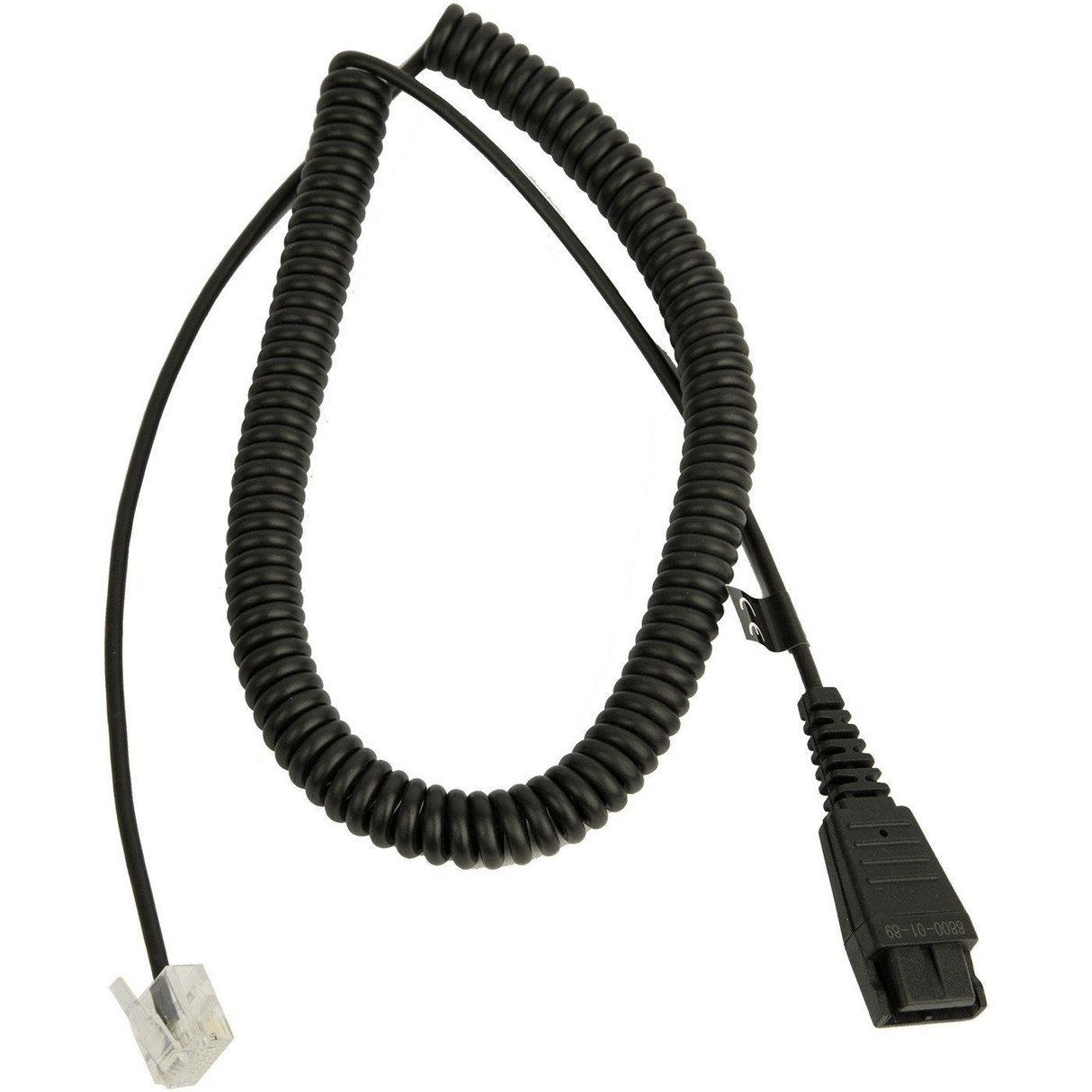Jabra QD to RJ45 Coiled Extension Cord 8800-01-89