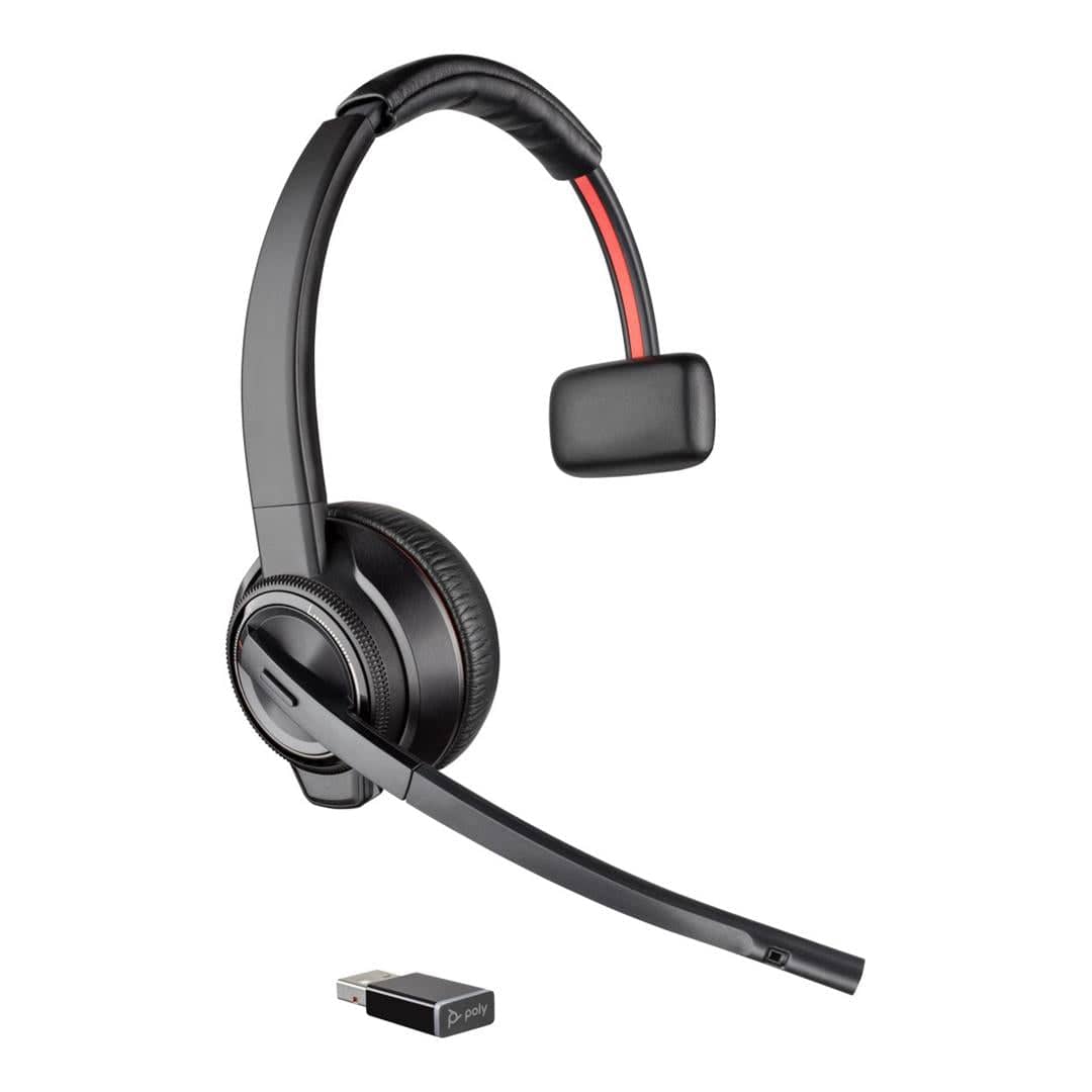 Poly Savi 8210 Office DECT Wireless Mono Headset Black 8D3K5AA