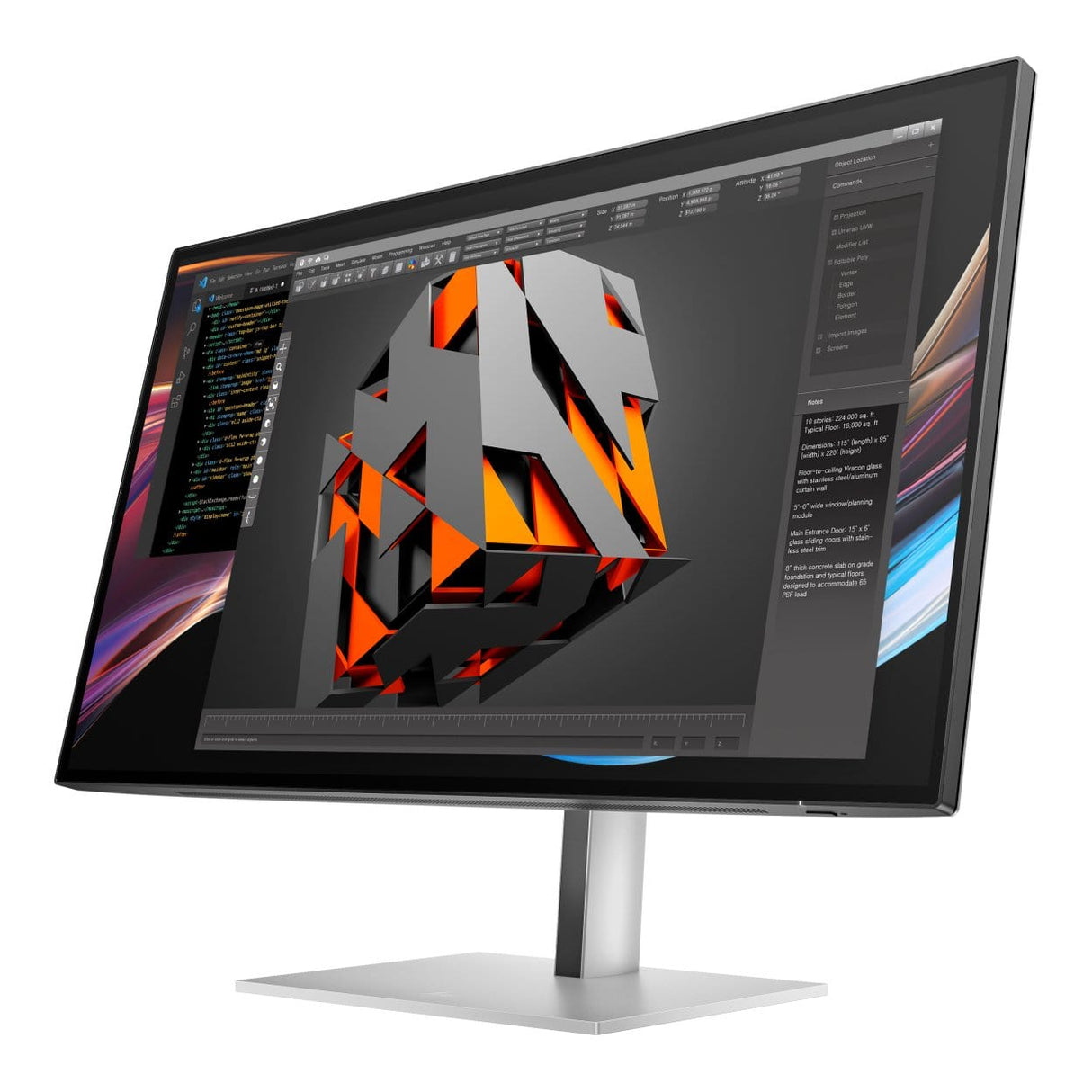 HP Series 7 Pro 727pk 27-inch 3840 x 2160p 4K UHD 16:9 60Hz 5ms LED IPS Thunderbolt 4 Monitor 8J9G2AA