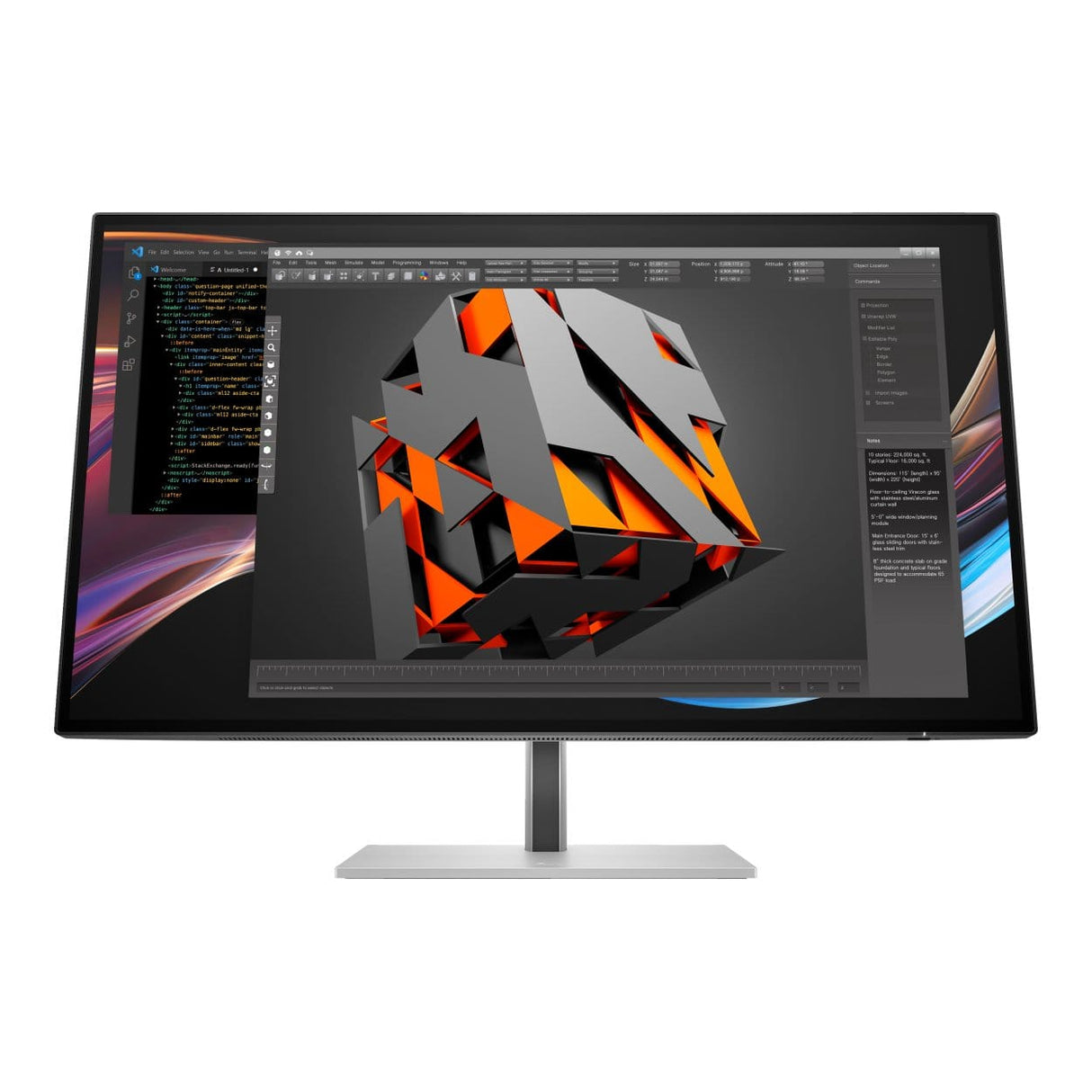 HP Series 7 Pro 727pk 27-inch 3840 x 2160p 4K UHD 16:9 60Hz 5ms LED IPS Thunderbolt 4 Monitor 8J9G2AA