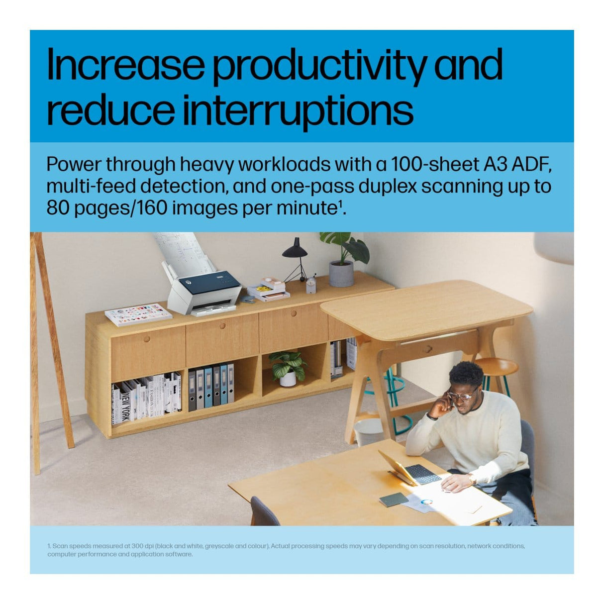 HP ScanJet Enterprise Flow 9000 s1 A3 ADF Scanner 8Q4W0A