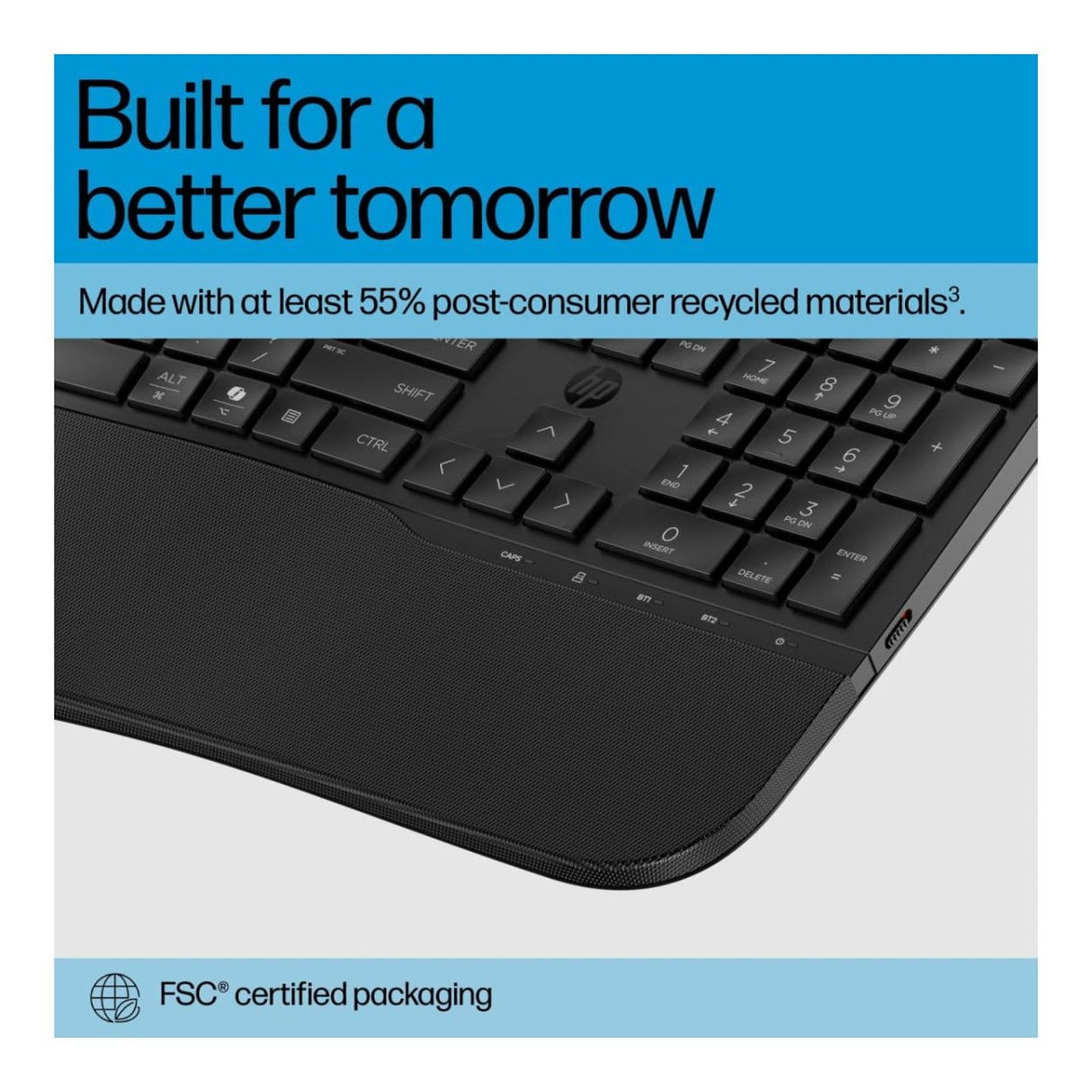 HP 685 Comfort Dual-Mode Keyboard Black 8T6L9UT