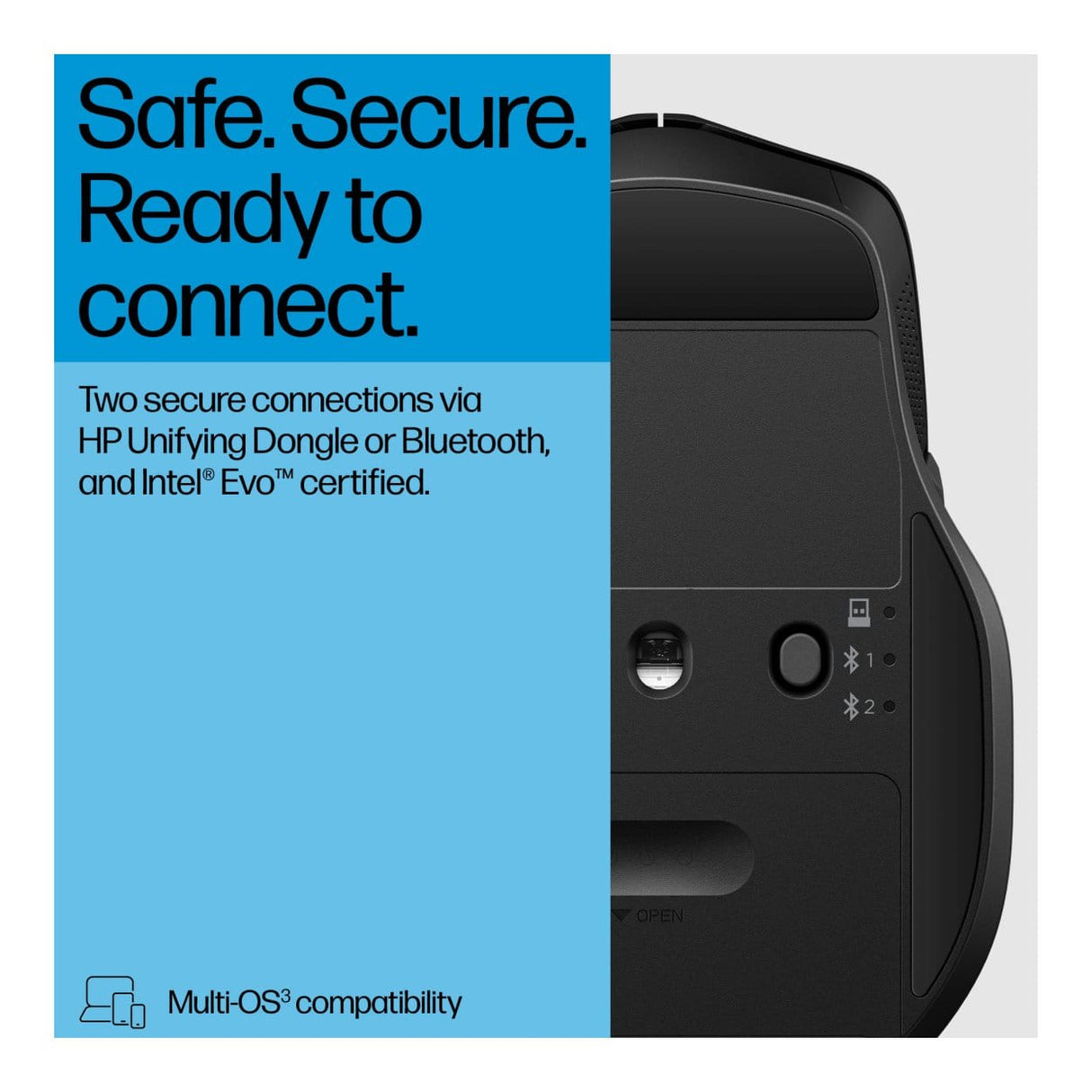 HP 685 Comfort Dual-Mode Mouse 8T6M0UT