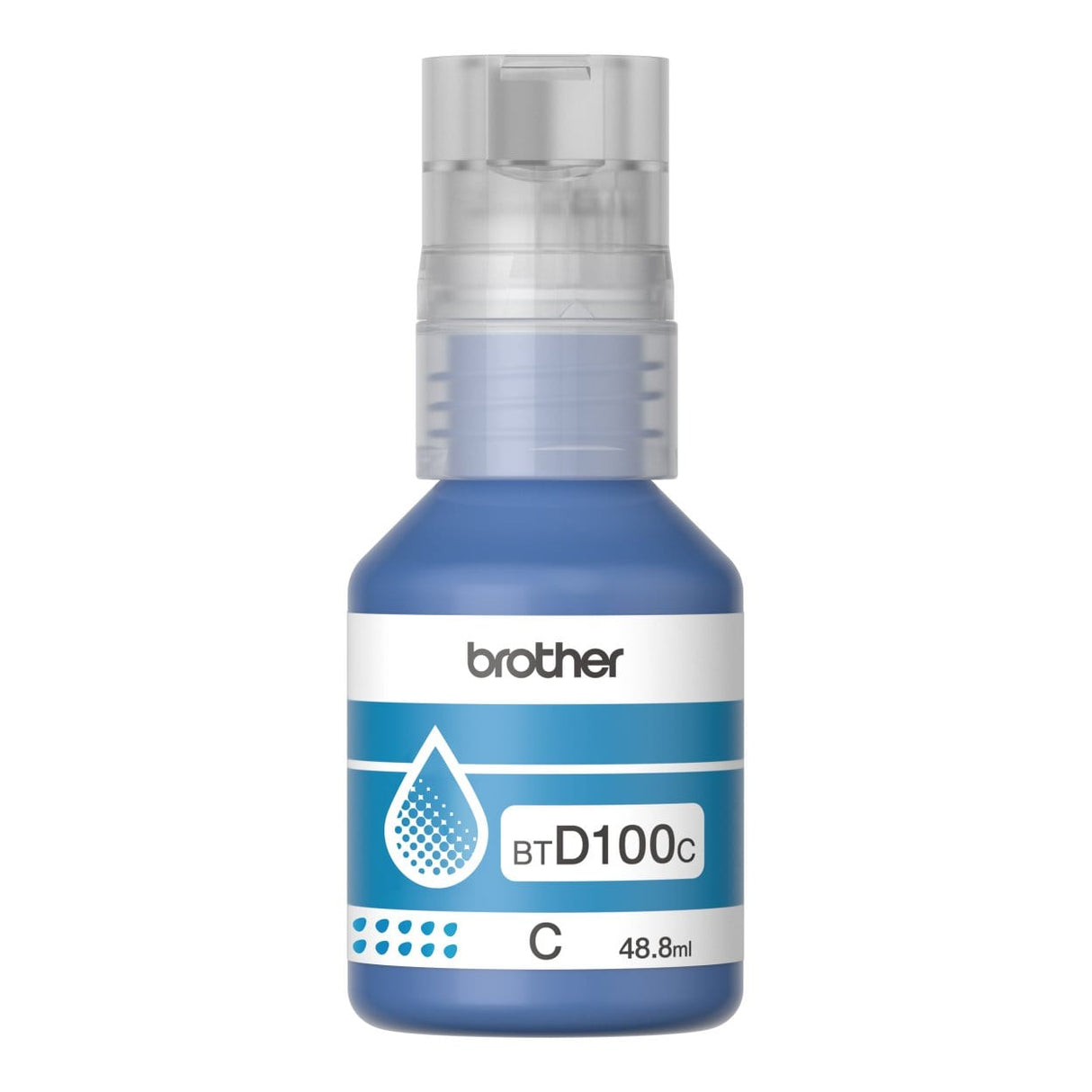 Brother BTD100C Cyan Ink Bottle Original 8ZCCC200140 Single-pack
