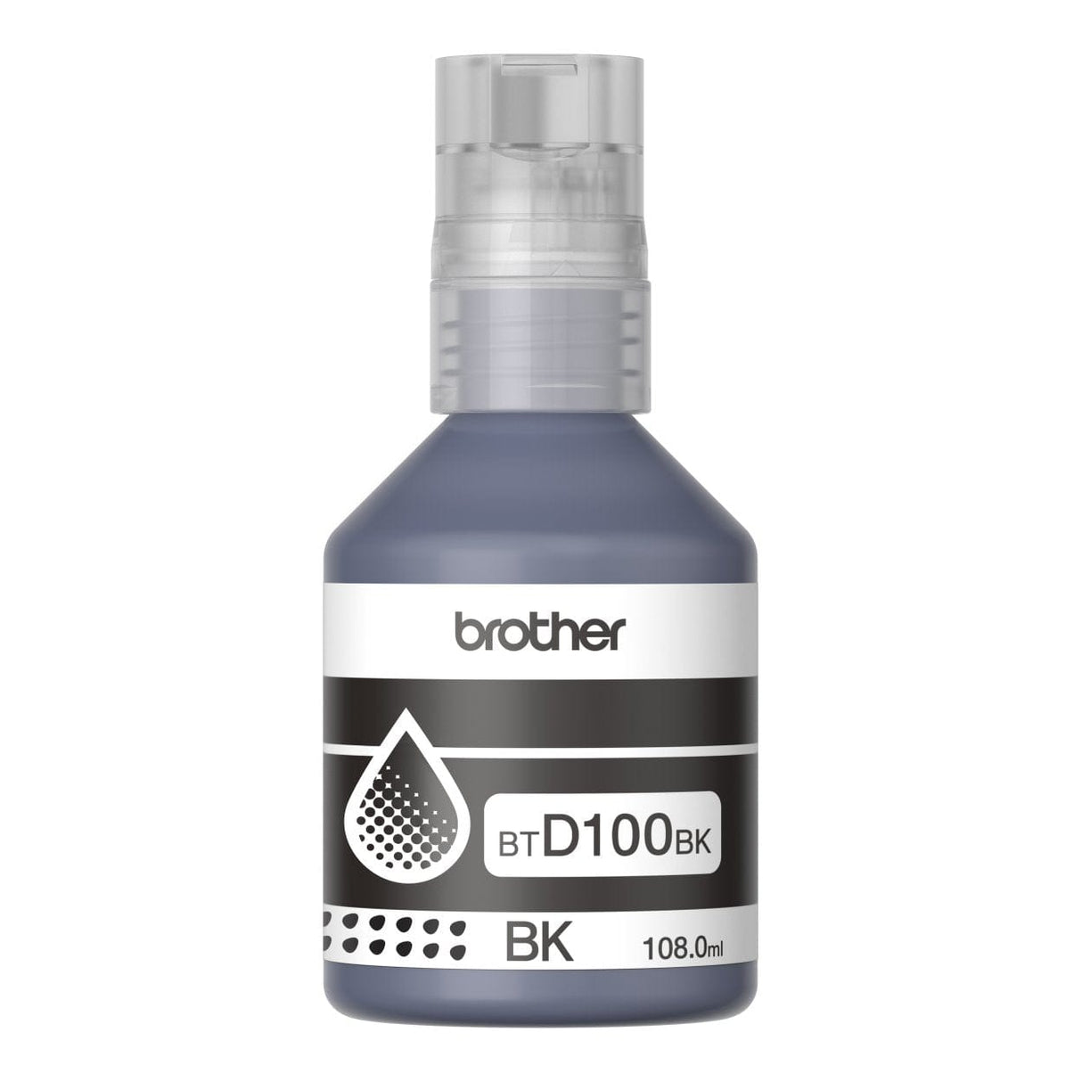 Brother BTD100BK Black Ink Bottle Original 8ZCCE100140 Single-pack