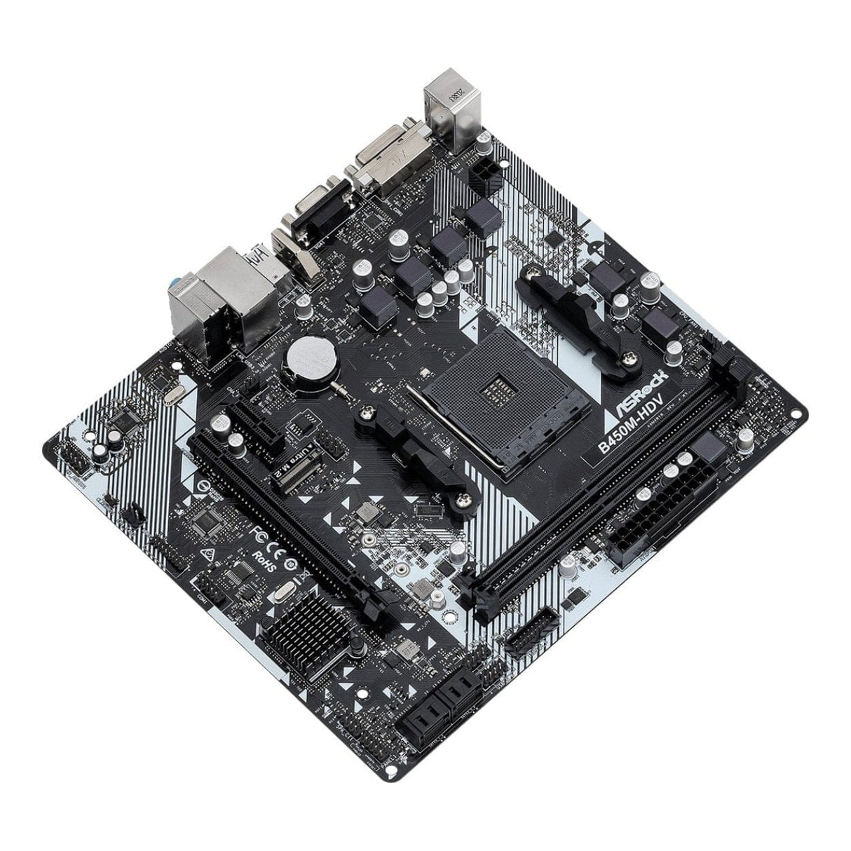 ASRock B450M-HDV R4.0 AMD Socket AM4 microATX Motherboard 90-MXB9N0-A0UAYZ