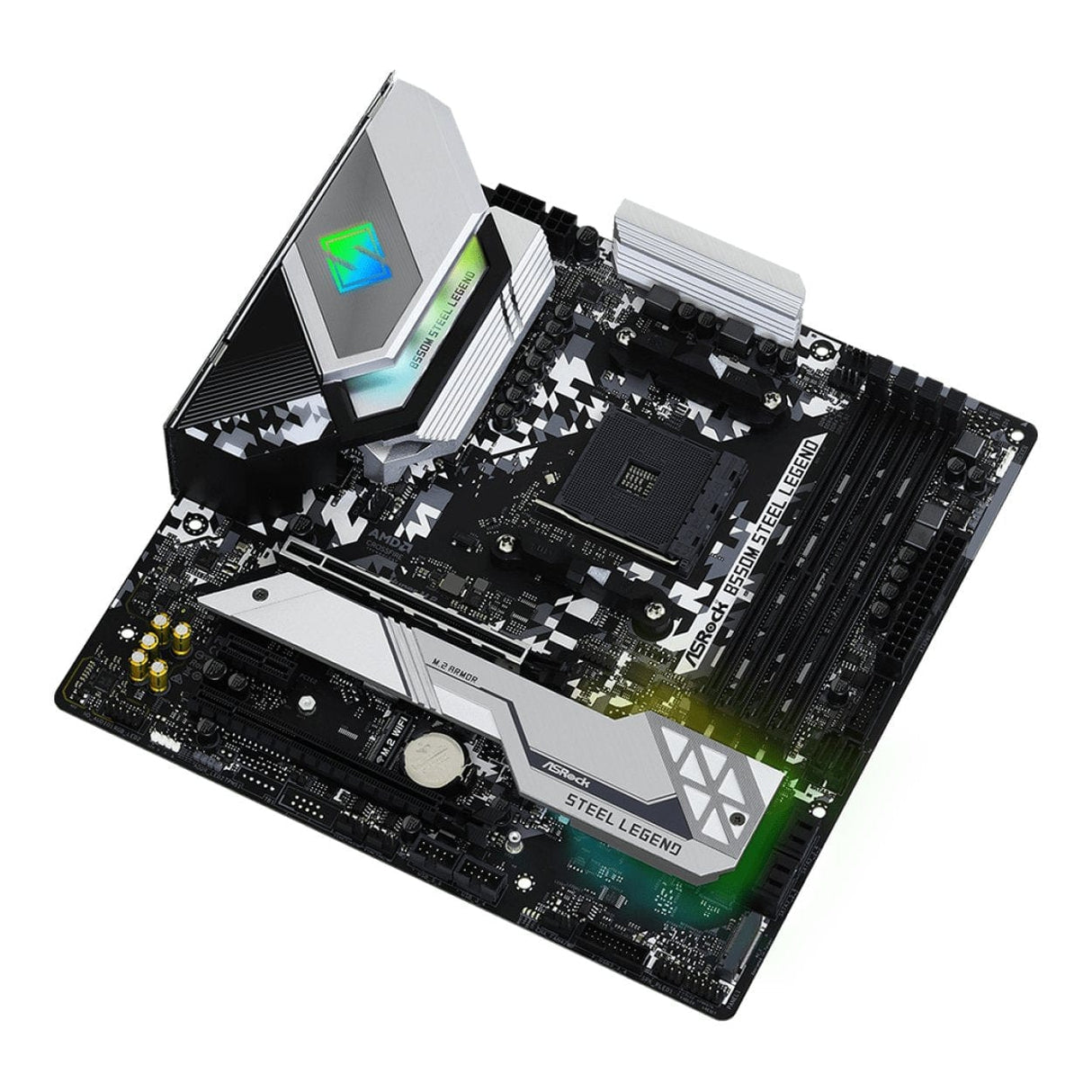 Asrock B550M Steel Legend AMD Socket AM4 micro ATX Motherboard 90-MXBCU0-A0UAYZ