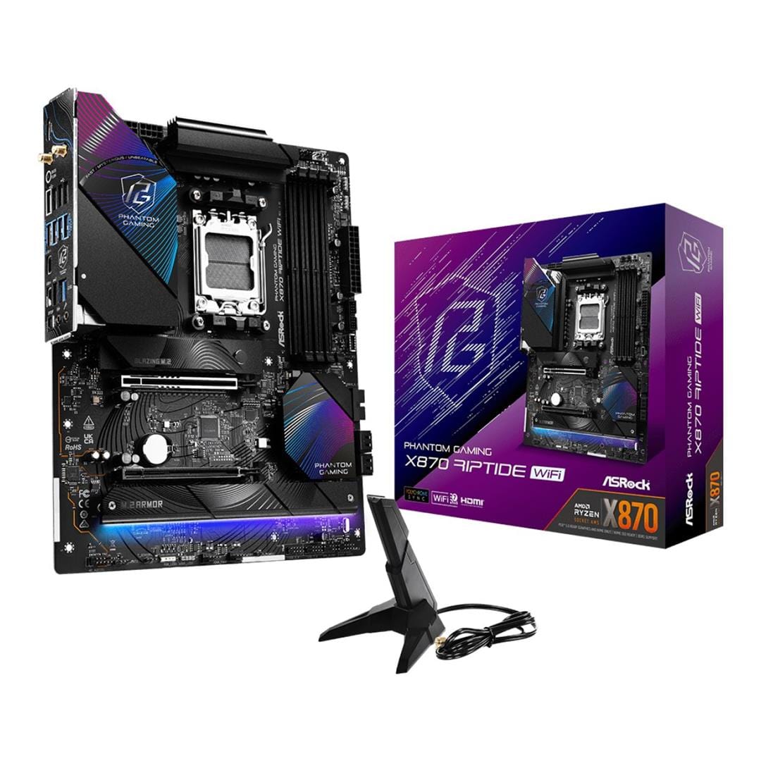 Asrock X870 Riptide WiFi AMD Socket AM5 ATX Motherboard 90-MXBPP0-A0UAYZ