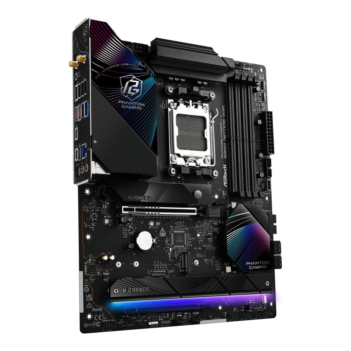 Asrock Phantom Gaming B850 Riptide WiFi AMD Socket AM5 ATX Motherboard 90-MXBQT0-A0UAYZ