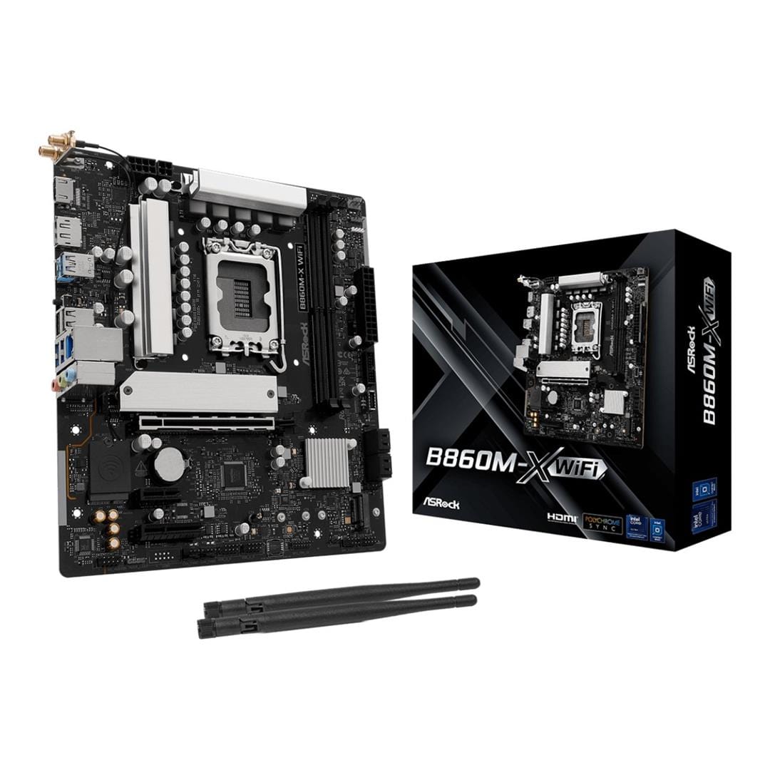 Asrock B860M-X WiFi Intel LGA 1851 micro ATX Motherboard 90-MXBRY0-A0UAYZ